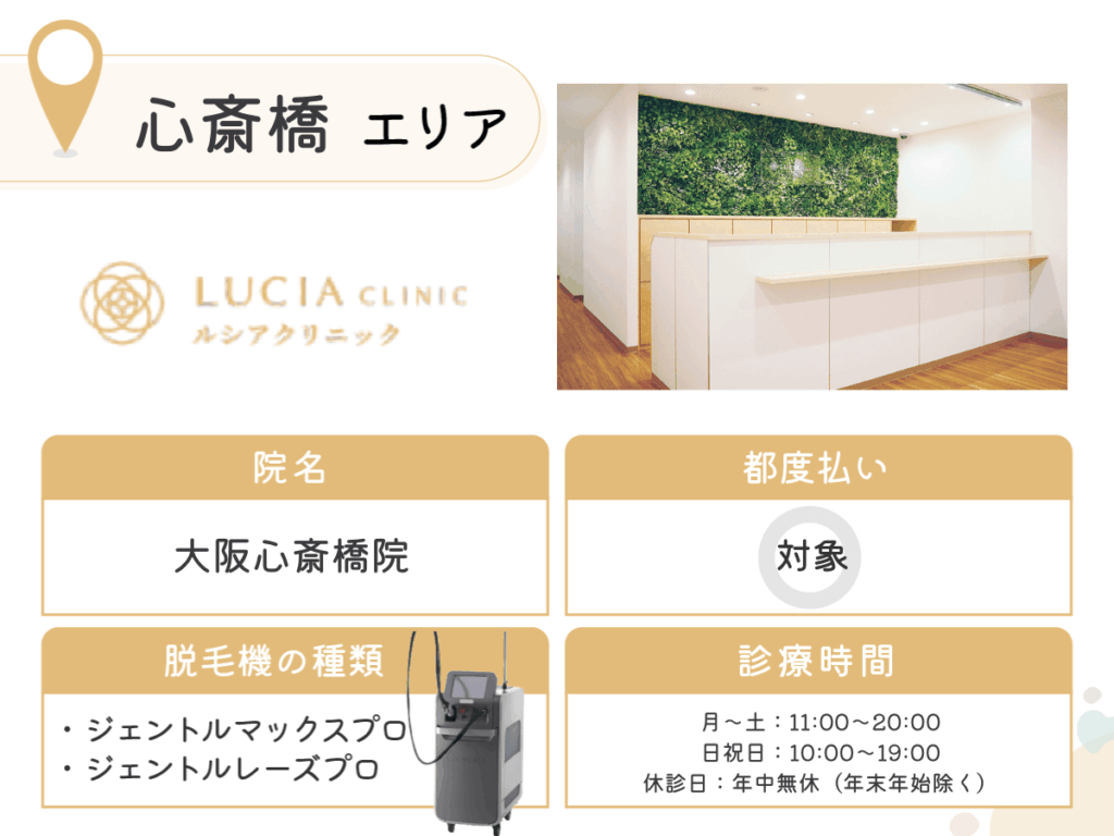 ルシアクリニック大阪心斎橋院