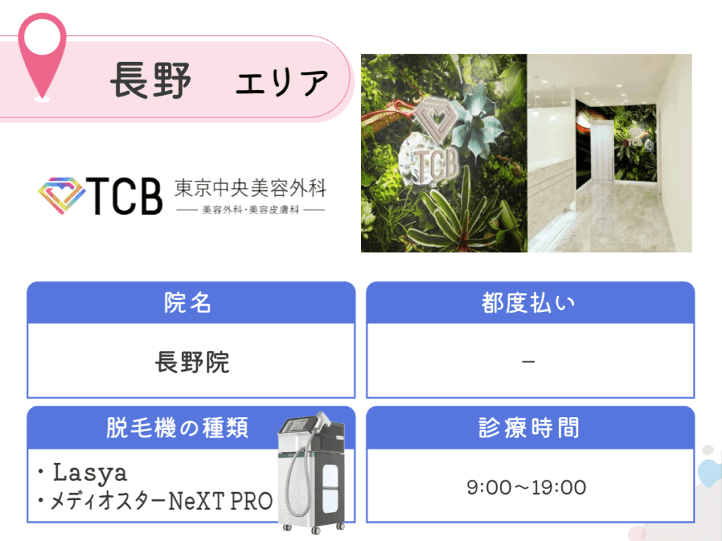 TCB東京中央美容外科長野院