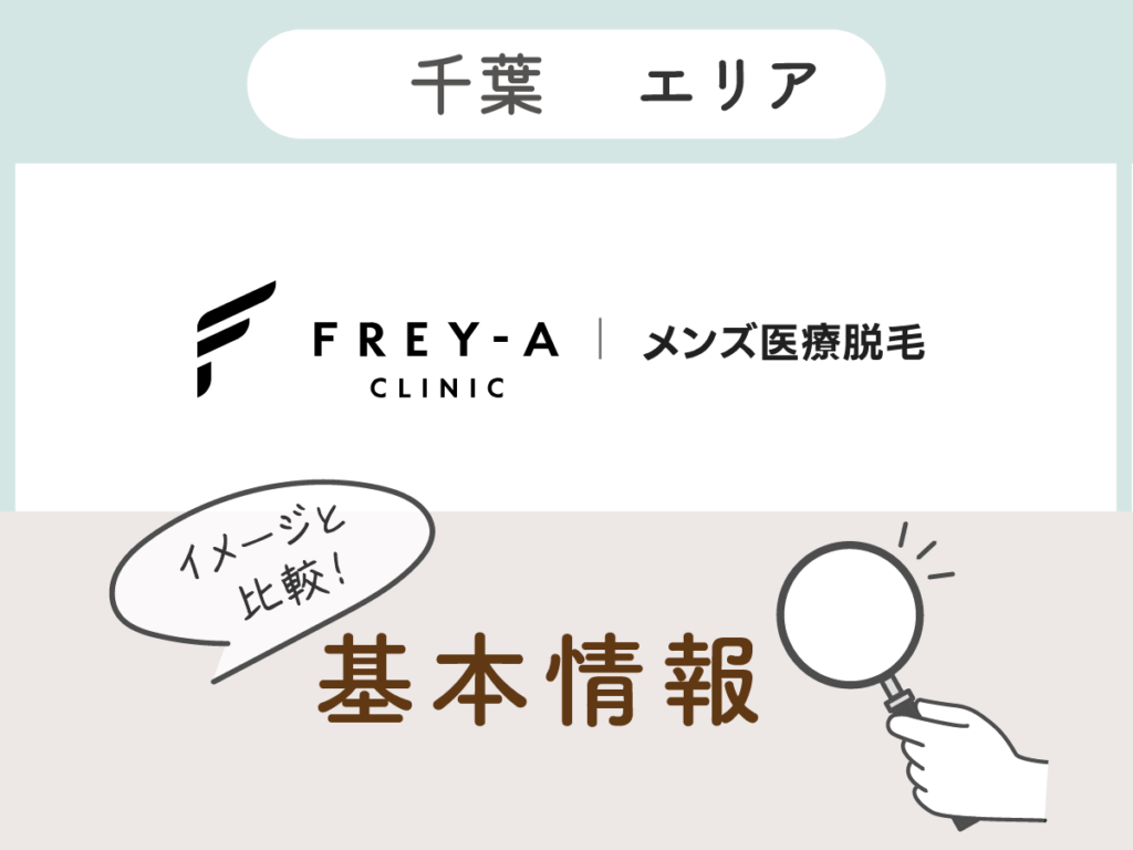 フレイアクリニックメンズ千葉エリアの基本情報