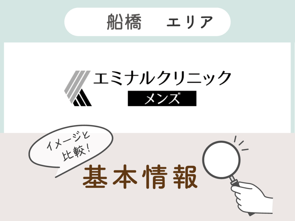 エミナルクリニックメンズ船橋エリアの基本情報