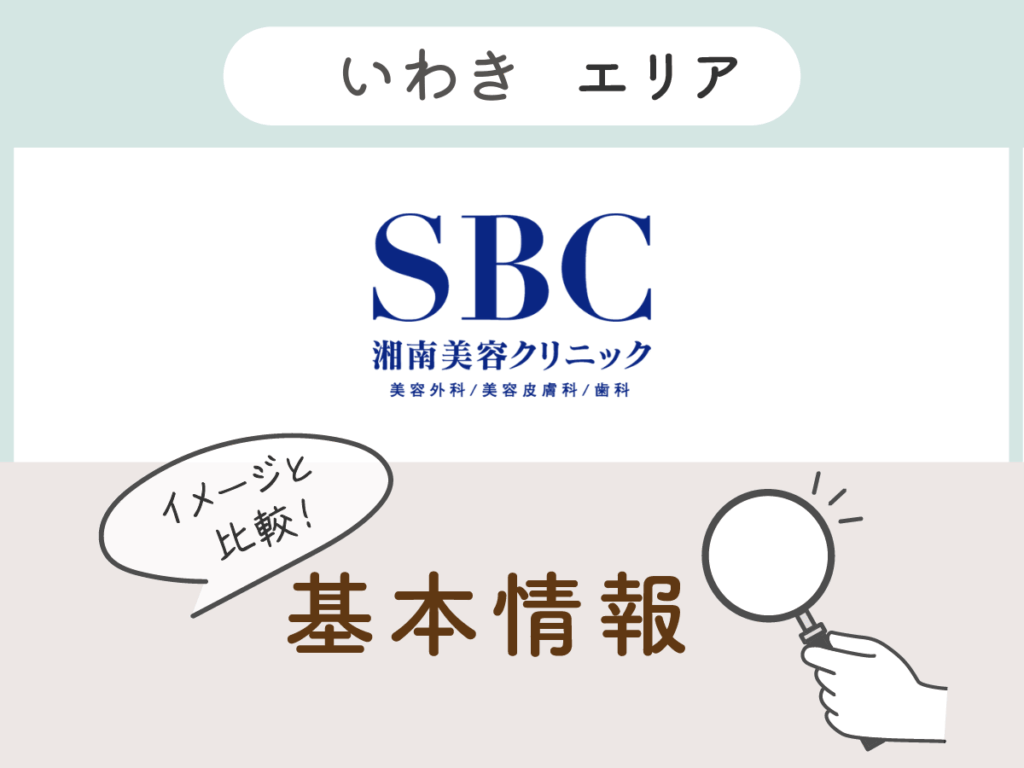 湘南美容クリニックいわきエリアの基本情報