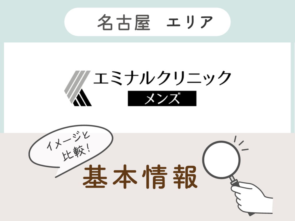 エミナルクリニックメンズ名古屋エリアの基本情報