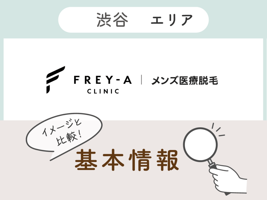フレイアクリニックメンズ渋谷エリアの基本情報