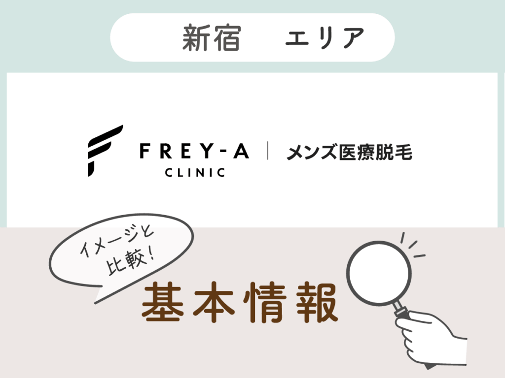 フレイアクリニックメンズ新宿エリアの基本情報